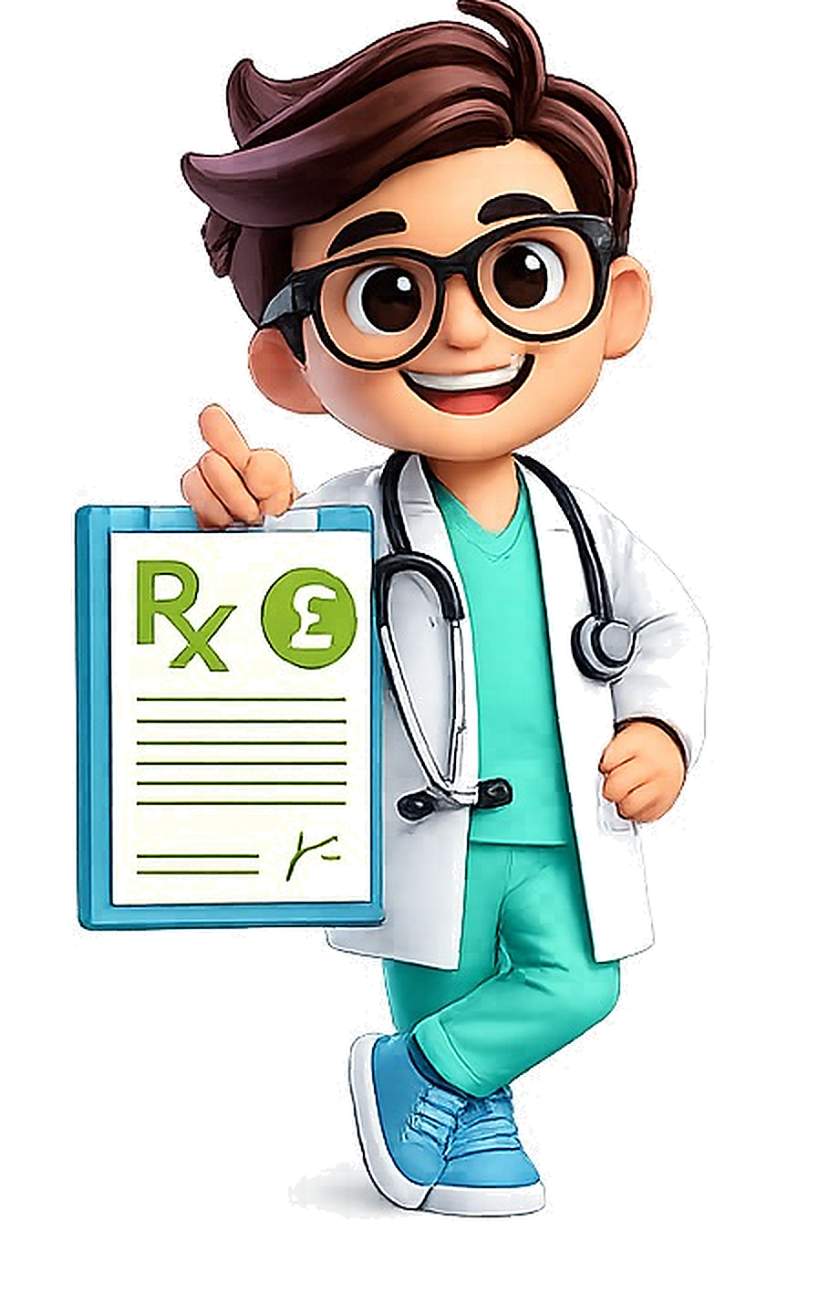 My Debt Doctor mascot holding a finance plan board